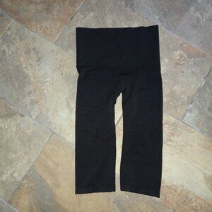 GENIE SLIM TONE LEGGING/capri High Waist WOMEN SHAPER Compression Black L